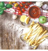 Motivserviette 33x33cm Kulinarik