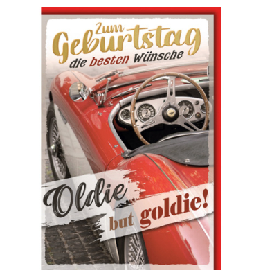 Geburtstagskarte Auto