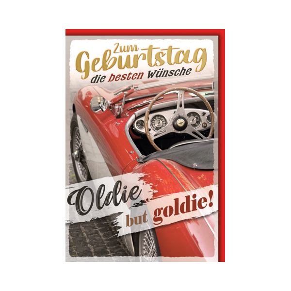 5 Stück Alpedia Geburtstagskarten 5510039 11,5x17 cm 115mm x 170mm (BxH) Auto bunt 9004546582243 Alpedia