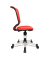 Kinderdrehstuhl Titan Junior, ferrarirot / silber, bis 60kg, ohne Kopfst&uuml;tze