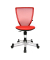 Kinderdrehstuhl Titan Junior, ferrarirot / silber, bis 60kg, ohne Kopfst&uuml;tze