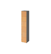 Schliessfach- schrank 6OH gp/bu 6xDS