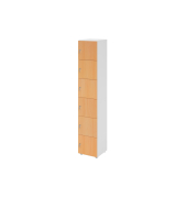 Schliessfach- schrank 6OH ws/bu 6xDS