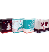 Adventsboxen "Winterwald", zum Befüllen, mit Zahlenstickern, 24 Stück, Adventsboxen "Winterwald", zum Befüllen, mit Zahlenstickern, 24 Stück,