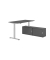 Sitz-Steh-Schreibtischkombination VXMST, h&ouml;henverstellbar 71-120cm (H), 160x80cm (BxT), rechteckig, graphit / silber
