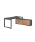 Schreibtischkombination RSE16, h&ouml;henverstellbar 72-81cm (H), 160x80cm (BxT), rechteckig, graphit / graphit