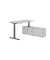 Sitz-Steh-Schreibtischkombination VXMST, h&ouml;henverstellbar 71-120cm (H), 160x80cm (BxT), rechteckig, grau / graphit