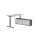 Sitz-Steh-Schreibtischkombination VXMST, h&ouml;henverstellbar 71-120cm (H), 160x80cm (BxT), rechteckig, grau / graphit