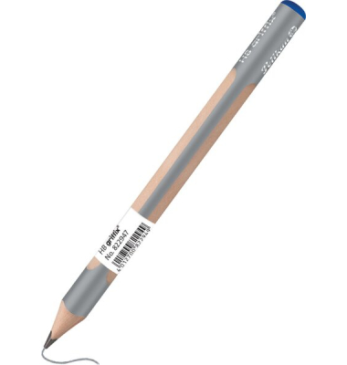 Bleistift griffix, 822947, Härte HB, silber/naturbraun