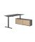 Sitz-Steh-Schreibtischkombination VXMST, h&ouml;henverstellbar 71-120cm (H), 180x80cm (BxT), rechteckig, graphit / graphit