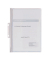 Schnellhefter 225002, A4, weiß, Polyvinylchlorid (PVC), Vorderdeckel transparent