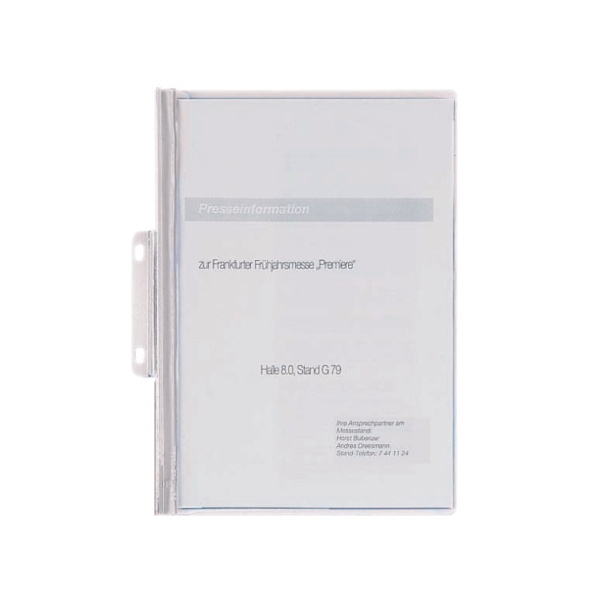 4005546200293 - Schnellhefter Durabind 2250 A4 weiß PVC Kunststoff kaufmännische Heftung bis 30 Blatt mit Abheftlasche 4005546200293 Durable