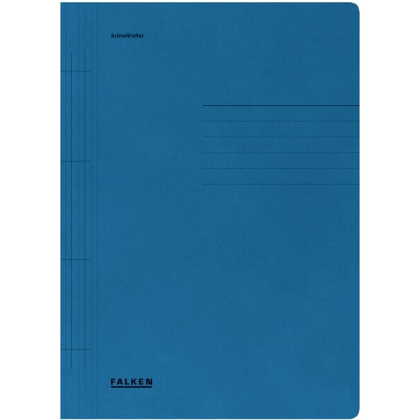 4014481500214 - Schnellhefter Schnellhefter 80000201 A4 blau Recyclingkarton 250g Vorderdeckel opak 4014481500214 Falken