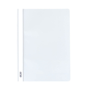 Schnellhefter Schnellhefter PP 11256641, A5, weiß, Polypropylen (PP), Vorderdeckel transparent