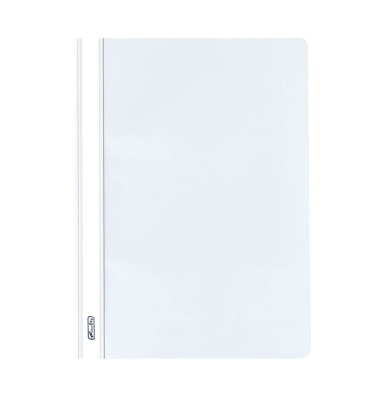 Schnellhefter Schnellhefter PP 11256641, A5, wei&szlig;, Polypropylen (PP), Vorderdeckel transparent