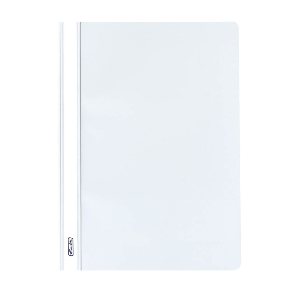 10 Stück Herlitz Schnellhefter Schnellhefter PP 11256641, A5, weiß, Polypropylen (PP), Vorderdeckel transparent 4008110451565 Herlitz