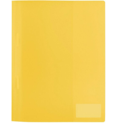 Schnellhefter 19488, A4, gelb - transluzent, Kunststoff, Vorderdeckel gelb - transluzent