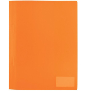 Schnellhefter 19489, A4, orange, Kunststoff, Vorderdeckel transluzent