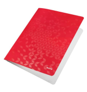 Schnellhefter WOW 3001-00-26, A4, rot, Karton, 300g, Vorderdeckel opak
