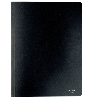 Spiralhefter Recycle 3905-00-95, A4, schwarz, Recyclingkarton, 430g, Vorderdeckel opak