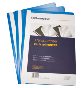 Schnellhefter 2965, A4, blau, Polypropylen (PP), Vorderdeckel transparent