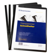 Schnellhefter 2966, A4, schwarz, Polypropylen (PP), Vorderdeckel transparent
