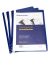 Schnellhefter 2975, A4, dunkelblau, Polypropylen (PP), 80g, Vorderdeckel transparent