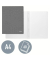 Schnellhefter WOW 3001-00-36, A4, blau, Karton, 300g, Vorderdeckel blau / opak