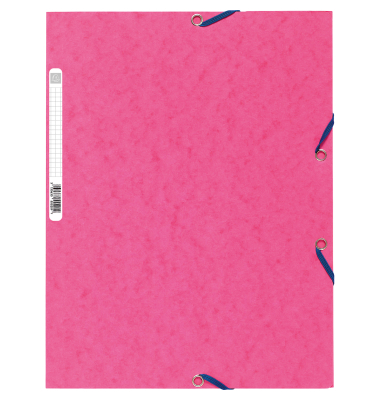 Eckspannmappe Nature Future 55520E, A4 fuchsia Karton 400g, mit 3 Einschlagklappen