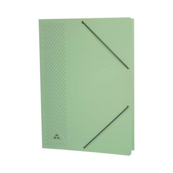 25 Stück RNK Eckspannmappe 4604-5, A4 grün Karton 380g, mit 3 Einschlagklappen 4002871460453 RNK