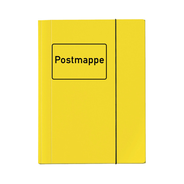 4000225044373 - Postmappe VELOCOLOR 4442 319 A4 gelb Karton mit 3 Einschlagklappen 4000225044373 Veloflex