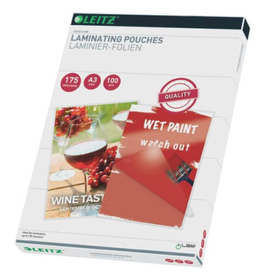 Laminierfolien iLAM Quality 16932, A3, 303x426mm, glänzend, mit Abheftlochung