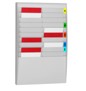 Kartentafel Wand Planer PS20A4.02 20 Fächer A4 Anbauelement Kartentafel Wand Planer PS20A4.02 20 Fächer A4 Anbauelement