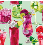 Motivserviette 25x25cm Kulinarik