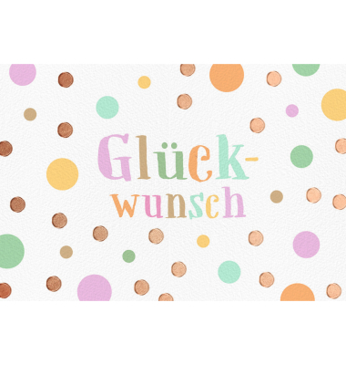 Gl&uuml;ckwunschkarten 40-0125 bunt