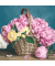 Motivservietten 211724 / Blumen im Korb, 3-lagig, 33x33cm
