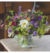 Motivservietten 212021 / Blumen im Glas, 3-lagig, 33x33cm