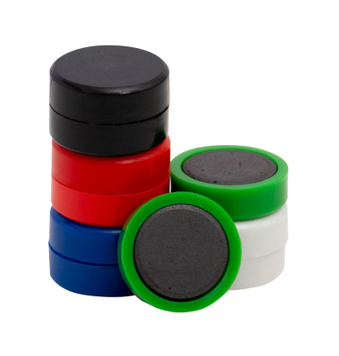 Magnet 10ST Ø25mm sortiert