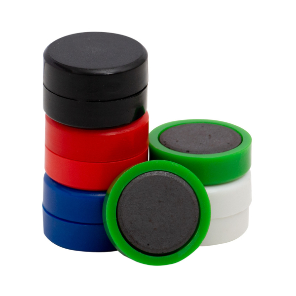 Q-connect Magnet 10ST Ø25mm sortiert 5705831026438 Q-connect