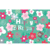 Geburtstagskarten 51-10663 17x11,5 cm 170mm x 115mm (BxH) Blumen bunt