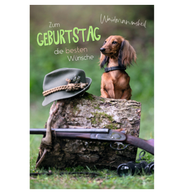 Geburtstagskarten 51-10953 11,5x17 cm 115mm x 170mm (BxH) J&auml;ger bunt