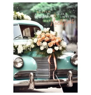 Gl&uuml;ckwunschkarten 91-2264 11,5x17 cm 115mm x 170mm (BxH) bunt