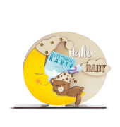 Geldgeschenk Holzaufsteller Baby