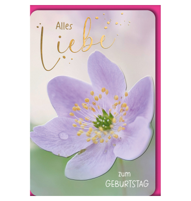 Geburtstagskarten 512678 11,5x17 cm 115mm x 170mm (BxH) Blume bunt