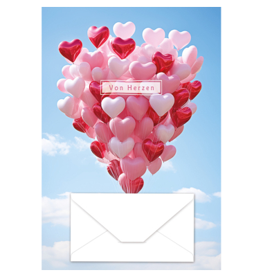 Gl&uuml;ckwunschkarten 41-1163 11,5x17 cm 115mm x 170mm (BxH) bunt