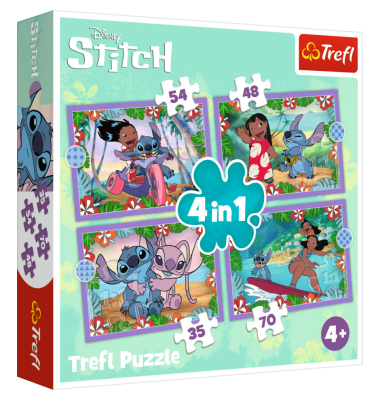Puzzle 4 in 1 Lilo & Stich