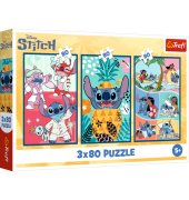 Puzzle 3x80 Lilo & Stich