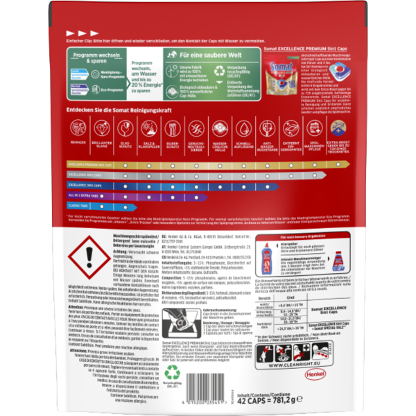 4015200035451 - Spülmaschinentabs Excellence Premium 5in1 42St 4015200035451 42 Stück