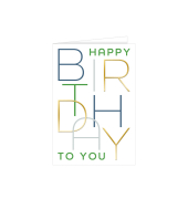 Geburtstagskarten 51-13142 11,5x17 cm 115mm x 170mm (BxH) Happy Birthday to you mehrfarbig