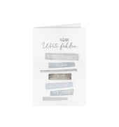 Trauerkarten 81-11085 11,5x17 cm 115mm x 170mm (BxH) schwarz/wei&szlig;